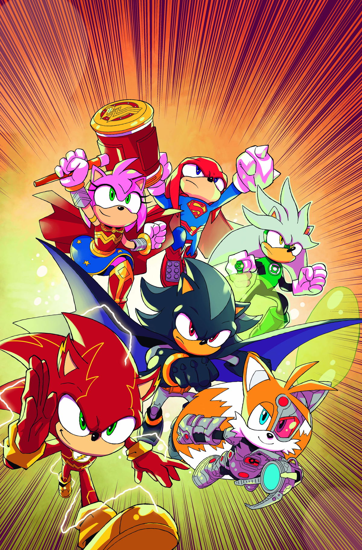 Get Ready to Bolt into Action: Exclusive Preview of DC x Sonic Crossover Issue #2 Revealed!