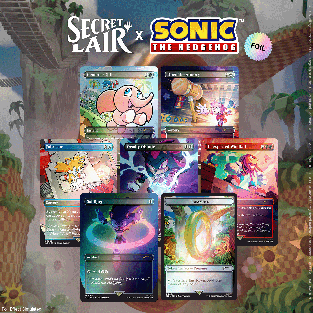 Sonic Speeds into Magic: The Gathering with Exciting New Secret Lair Collaboration!