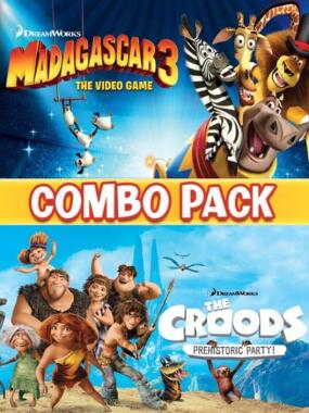 Combo Pack: Madagascar 3: Europe's Most Wanted / The Croods: Prehistoric Party!