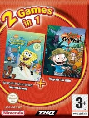 2 Games in 1: Rugrats: Go Wild &#x2B; SpongeBob SquarePants: SuperSponge